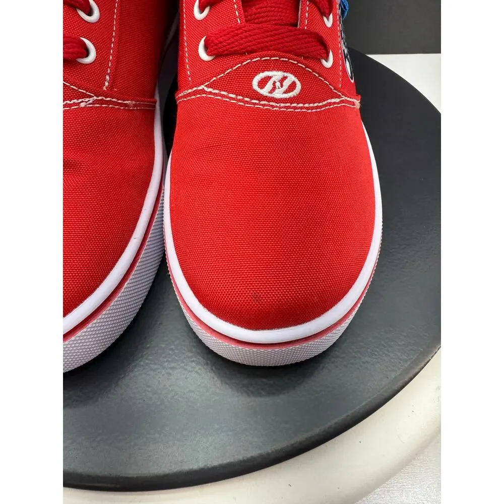 Heelys Pro 20 Prints Red Checkered Skate Shoes Size 7 Youth‎ Womens 8.5 Sneakers